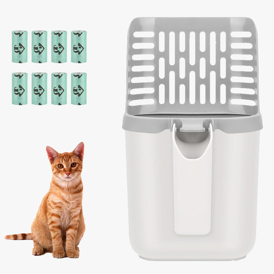 ScoopBin™ — 2-in-1 Cat Litter Scoop & Holder